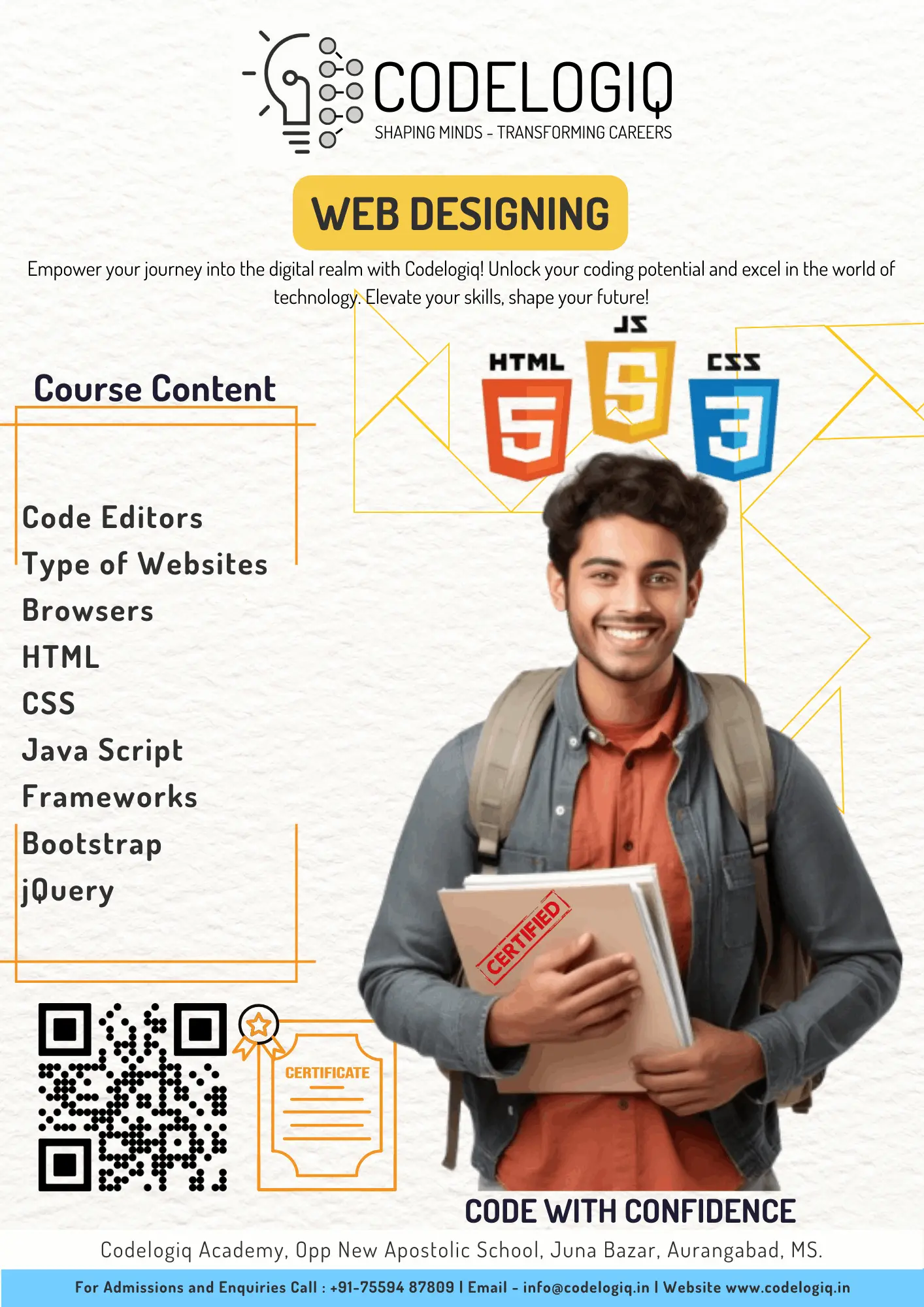 Codelogiq - Web Designing - Web Application - HTML - CSS - JS Course