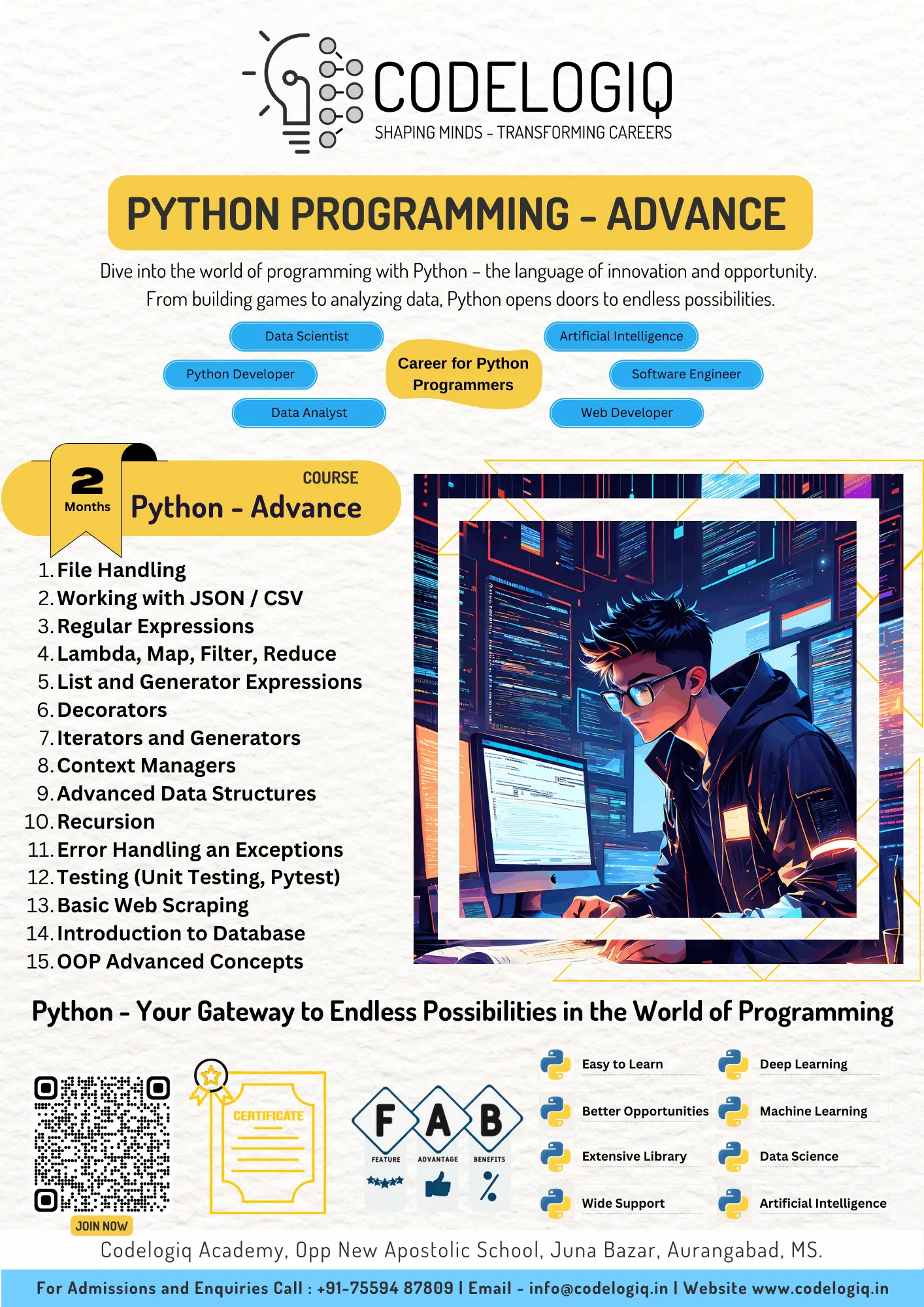 Codelogiq - Python Programming - Advance